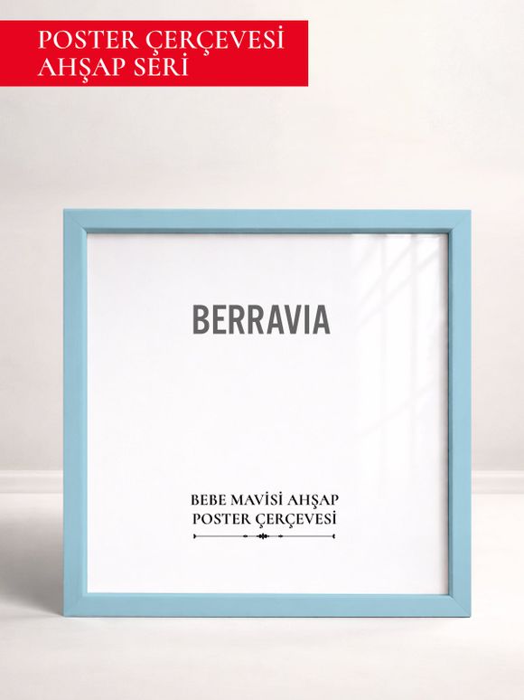 Kare Poster Çerçevesi — Açık Mavi