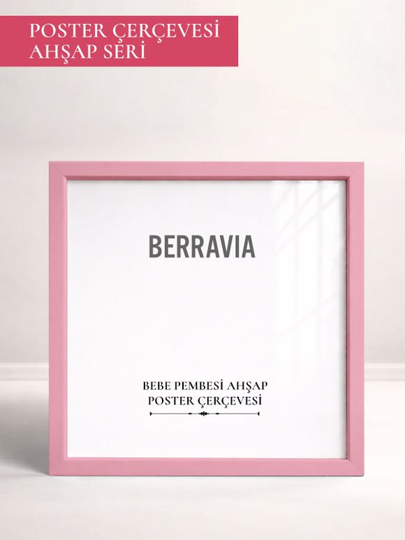Kare Poster Çerçevesi — Açık Pembe
